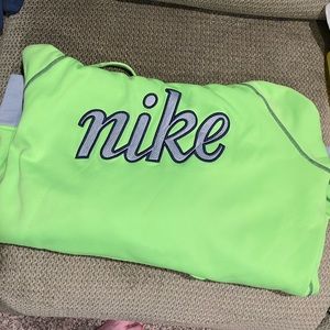 Green Nike hoodie